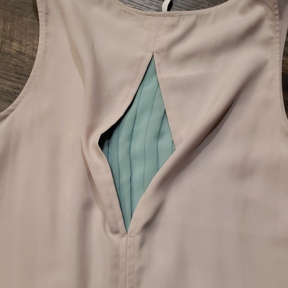 Lush color block tan, teal and black dress - Picture 5 of 5